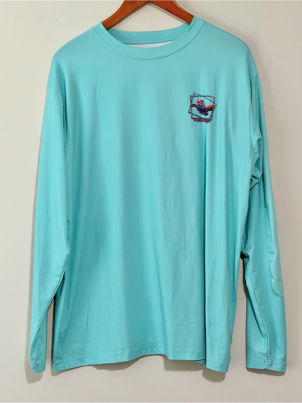 Unisex Tormenter Long-Sleeve Performance SPF Fripp Island SC Shirt - Aqua